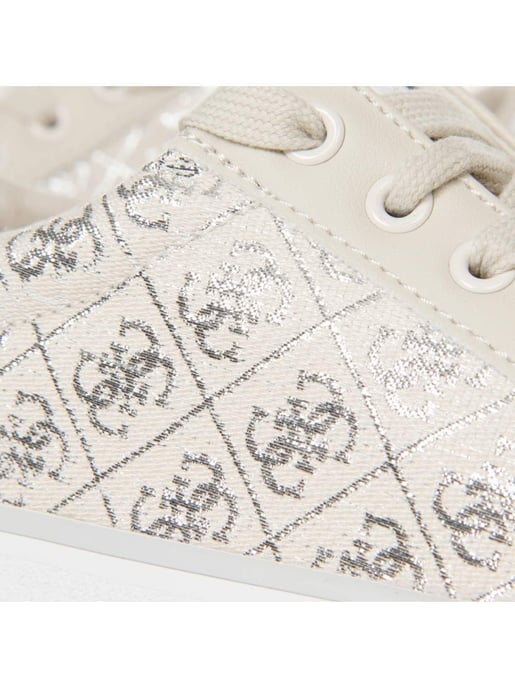 Guess damsneakers med logotyp, storlek 4G, silverfärgade - Image 3