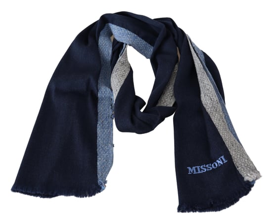 Missoni Men's Multicolor Knit Wool Unisex Neck Wrap Scarf - Image 3
