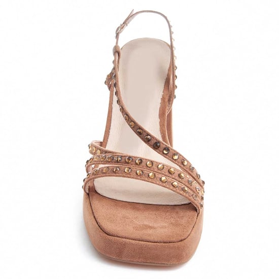 Montevida Högklackad Sandal Festsand2 Brun - Image 3