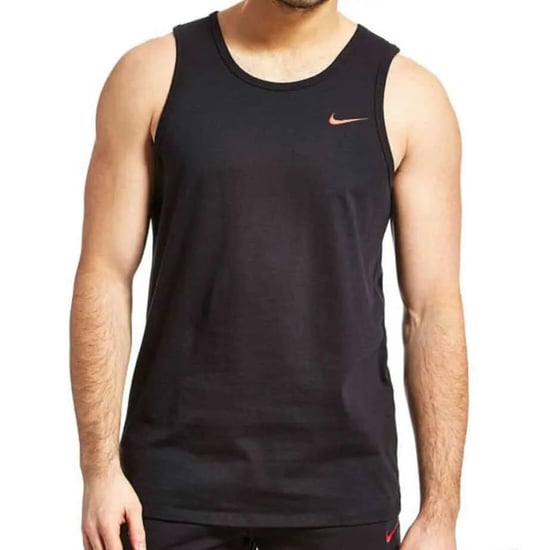Nike Embroidered Swoosh Mens Vest Tank in Black - Image 1