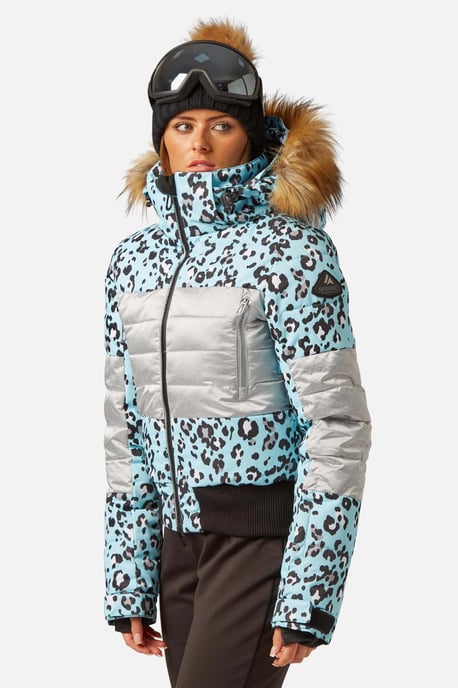 Fiore Hypadri Ski Jacket Disco Leopard Sky