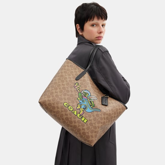 Cosmic Coach City Tote in Signature Canvas in Rexy