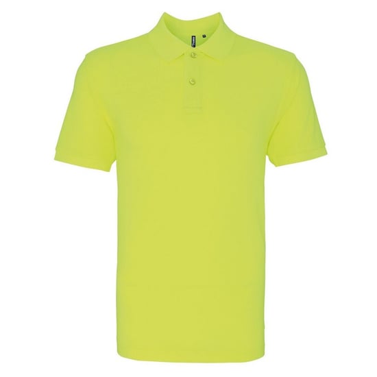Asquith & Fox Mens Plain Short Sleeve Polo Shirt (Neon Yellow) - Image 1