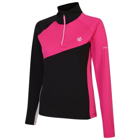 Dare 2B Womens/Ladies Ice Core Stretch Midlayer (Pure Pink/Black)