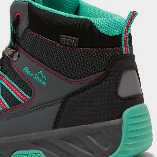 Peter Storm Kids' Broadoak Mid Waterproof Walking & Hiking Boots with StormGrip Outsole
