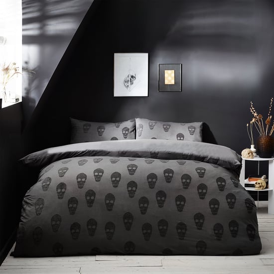 Skulls Tufted 100% Cotton Duvet Cover Set - Image 2