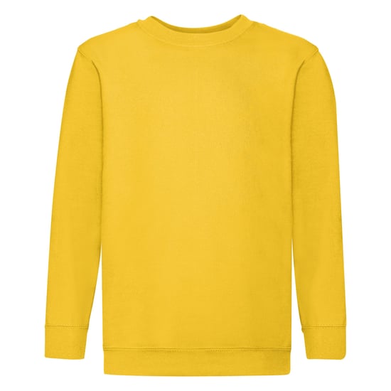 Fruit Of The Loom Childrens Unisex Set In Sleeve Sweatshirt (Sunflower) - Image 1