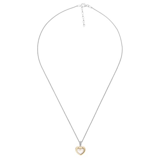 Orphelia 'Debby' Women's 925 Sterling Silver Chain with Pendant - Silver/Gold ZH-7289/G