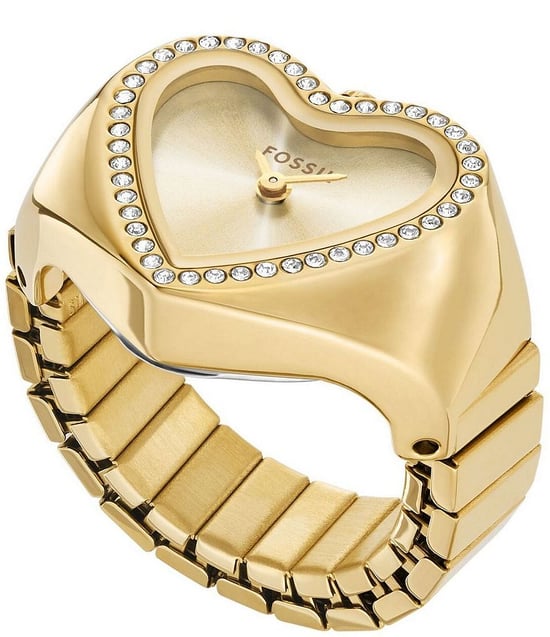 Fossil Watch Ring Women's Gold Watch ES5407 - Image 1