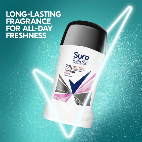 Sure Women Invisible Pure Antiperspirant Stick 72H Nonstop Protection, 3x50ml