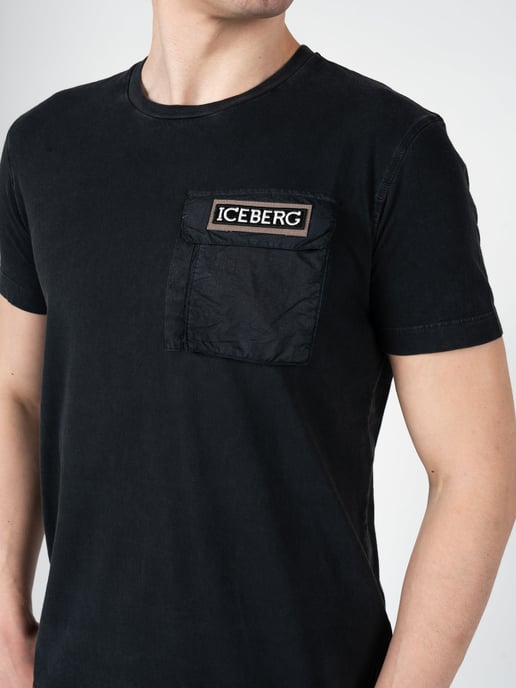 Iceberg T-Shirt C-Neck Men's Black - Image 5