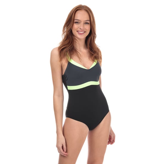 Women's Speedo Sculpture Aquajewel Swimsuit in Black Grey