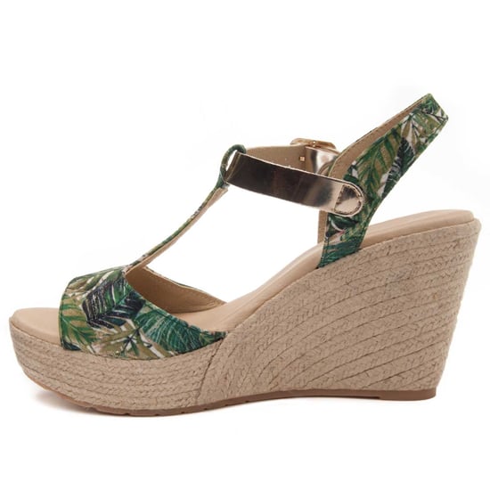 Confortable wedge sandal Montevita in Green