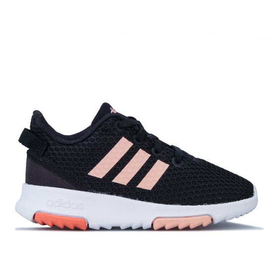 Girl's adidas Infant Racer TR Trainers in Black Pink