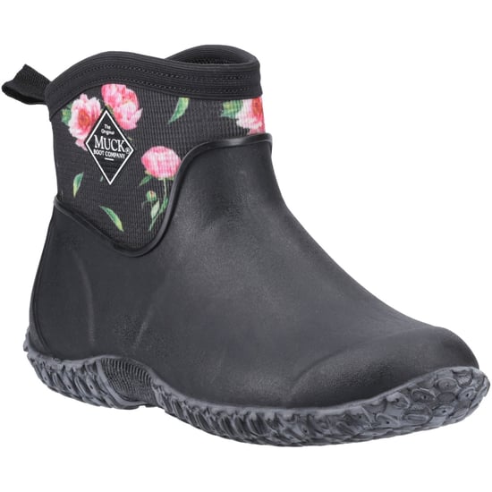 Muck Laarzen Muckster II Enkelrubber Zwart/Rozen Wellington Laarzen - Image 1