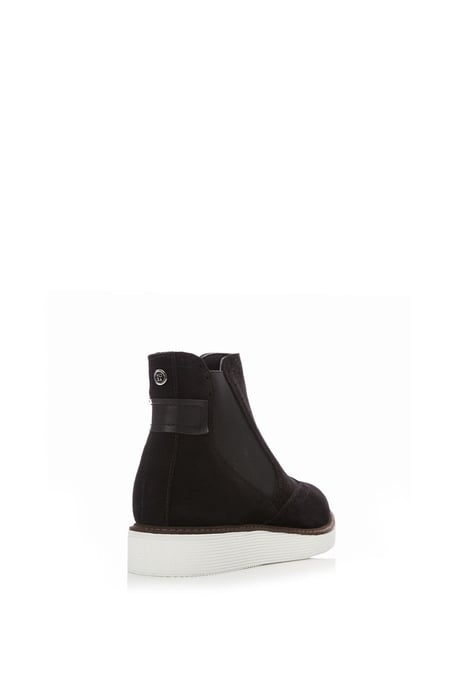'Cheena' Black Suede Ankle Boots