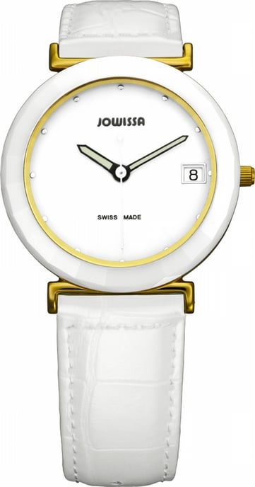 Jowissa: Ceramic Classic Women'sWhite Watch