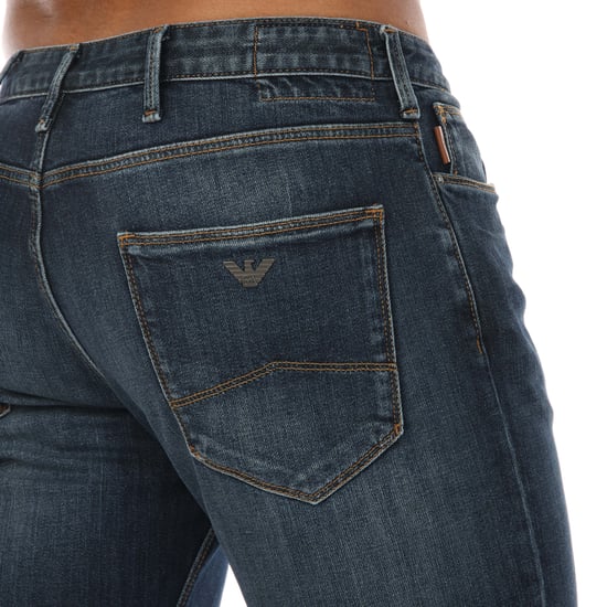 Men's Armani J06 Slim Fit Jeans in Denim - Image 3