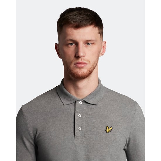 Lyle & Scott Mens Long Sleeve Collared Polo Shirt - Image 3