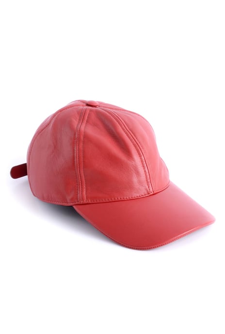Dolce & Gabbana Men Leather Baseball Cap - Image 1