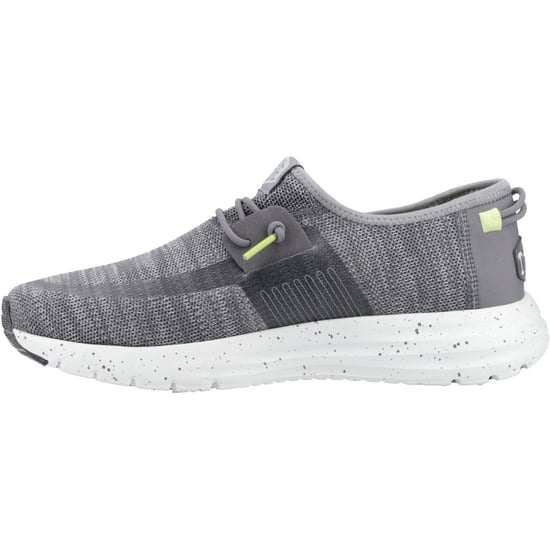 HEYDUDE Sirocco Sport Mode Nylon Men's Heather Grey/Charcoal Trainers - Image 4