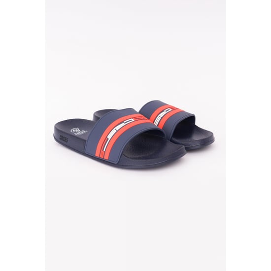 Crosshatch Mens Mentella Sliders (Marin/Röd) - Image 1