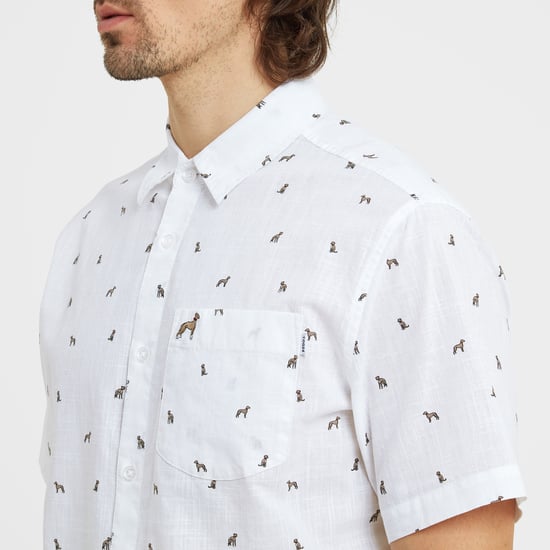 Floyd Mens Short Sleeve Shirt Optic White