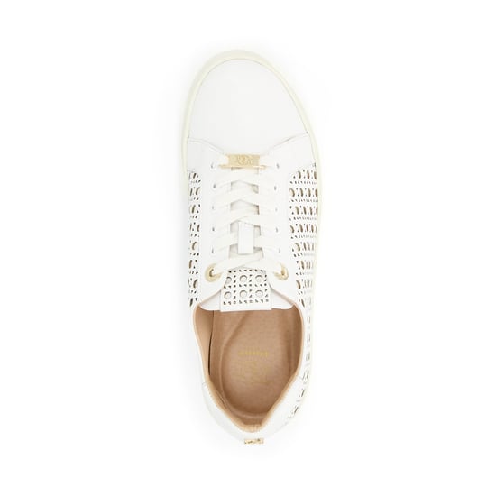 Dune Ease Leren Witte Sneakers Voor Dames - Image 4
