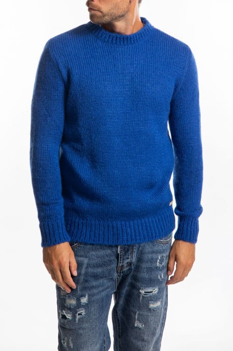Takeshy Kurosawa Pullover Mohair Men's Blue