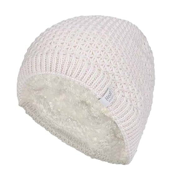 Heat Holders - Stickad, fleecefodrad, varm och termisk mössa för damer - Image 1