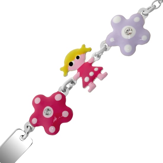 Orphelia 'Dahlia' Child's 925 Sterling Silver Bracelet - Silver ZA-7147