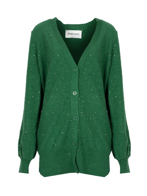 Silvian Heach Cardigan Aberdeen Woman's Green - Image 1
