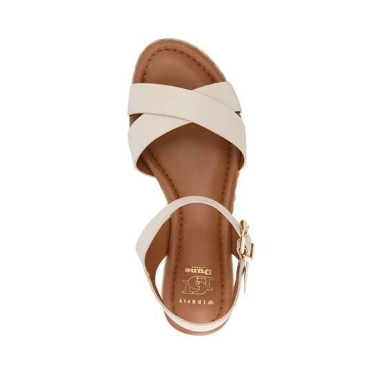 Dune Ladies WF LINNIE Wide Fit Woven Flatform Sandals Wf Linnie