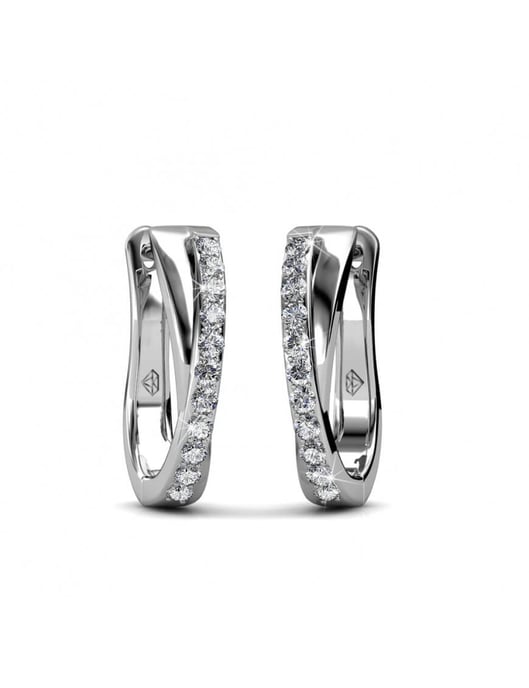 Criss örhängen - silver och kristall - Image 4