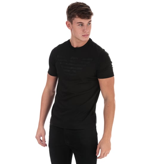 Men's Armani Eagle Logo T-Shirt in Black