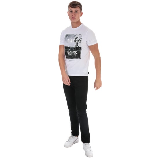 Men's Armani Graphic Logo T-Shirt in White - Image 3