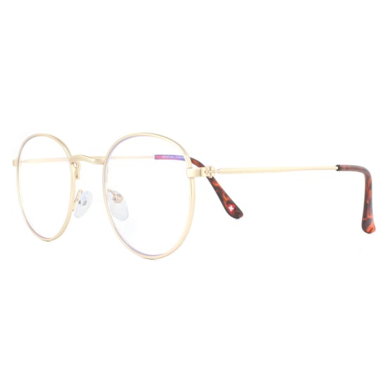 Montana Reading Glasses HBLF54-A Gold Blue Light Block +1.50