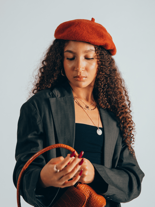 Plain Felt Beret - Image 6