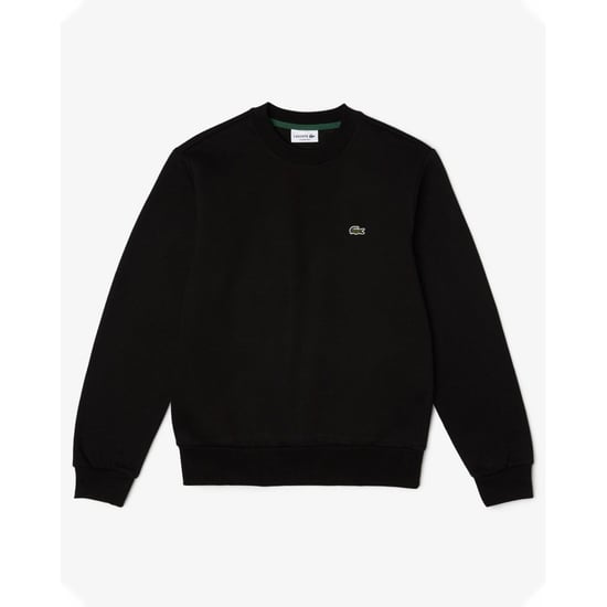 Lacoste Brand Logo Solid Black Sweater
