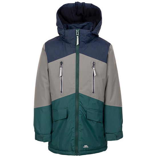 Trespass Childrens/Kids Westere Waterproof Jacket (Pine/Platinum) - Image 1