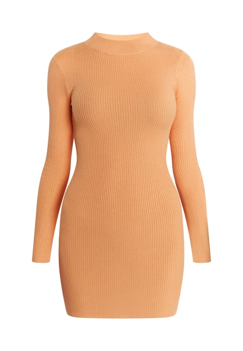 Mymo Mini-gebreide jurk Dames oranje - Image 1