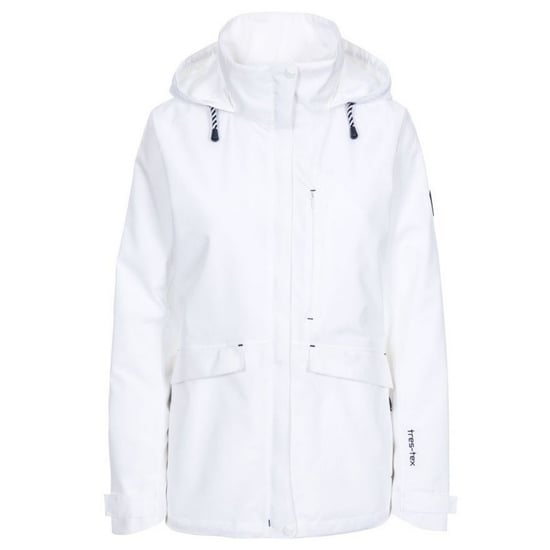 Trespass Womens/Ladies Voyage Waterproof Long-Sleeved Waterproof Jacket (White) - Image 1