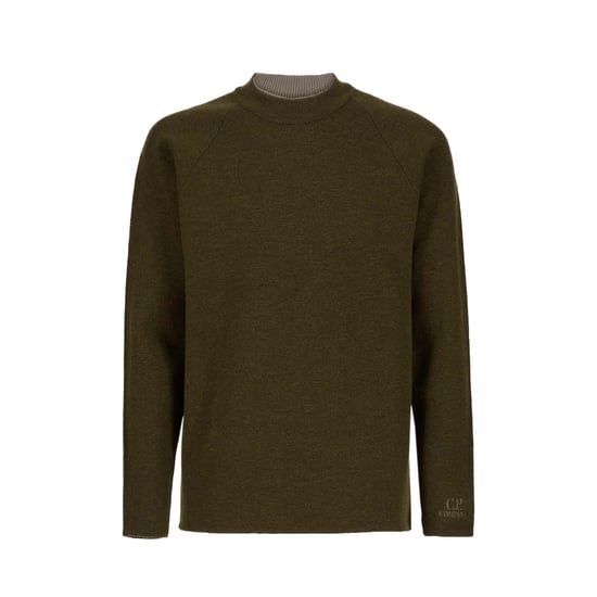 Men's C.P. Company Double Layer Crewneck Sweater in Green