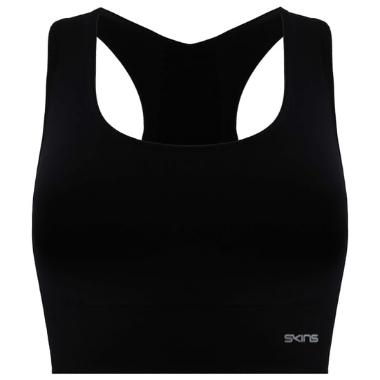 Skins DNAmic Base Womens Black Sports Bra - Image 1