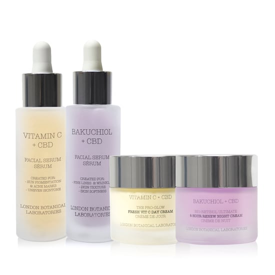 Bakuchiol Serum+ Vitamin C Serum+Vitamin C day cream+ Bakuchiol Night cream - Image 1