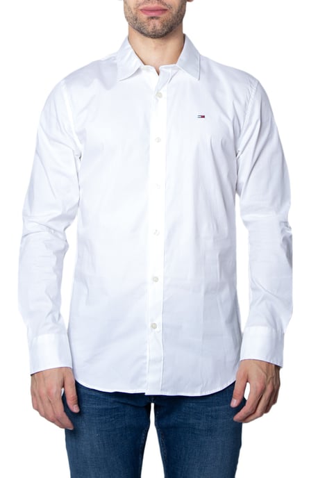 Tommy Jeans Skjortor Slim Fit Stretch Vit - Image 3