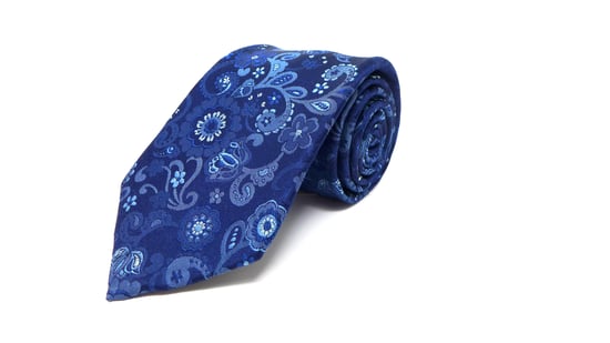 SC TIE 10221 JACOBEAN NAVY
