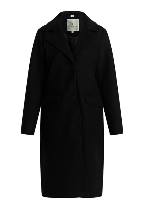 Dreimaster Overgangsjack in wollen look Dames zwart - Image 1