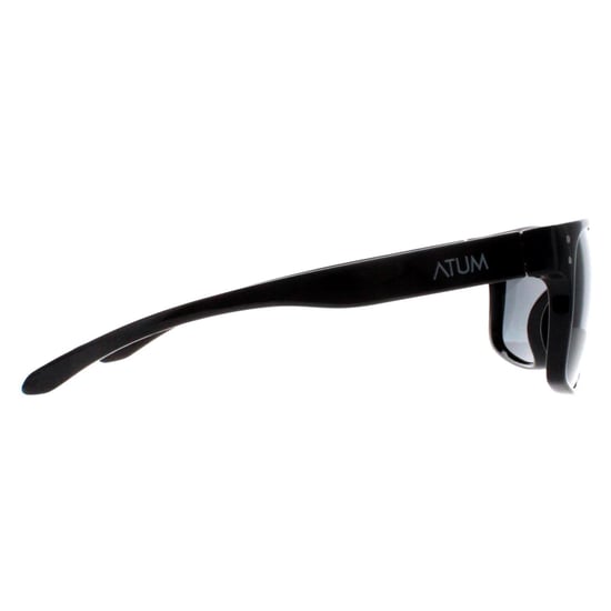 Atum Rectangle Mens Shiny Black Smoke Grey Waterhouse