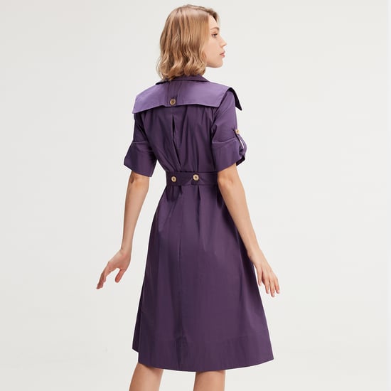 Katoenen trench-coat jurk - Image 3